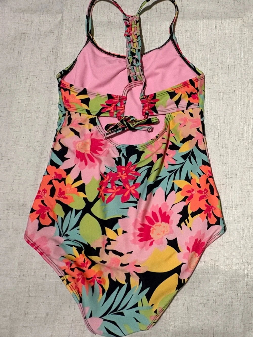 Art Class Girls floral swimsuit